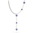 Indigo | Silver | Firefly Glass Cascade Double Pendant